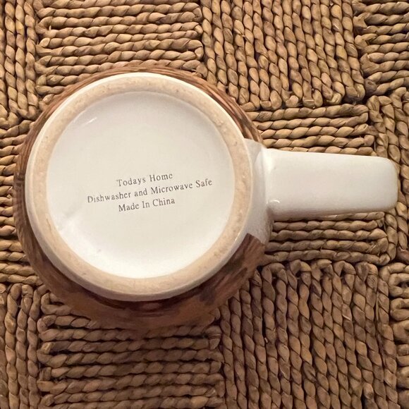 Retro TODAYS HOME Diner Style Stoneware Coffee Cup Mug ~ Whole Coffee Beans - Picture 5 of 5